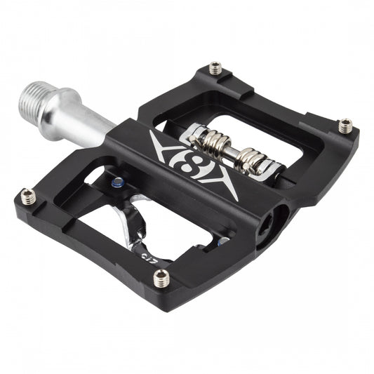 PEDALS OR8 DUAL SPT SPD SGL CLPLS 9/16BK