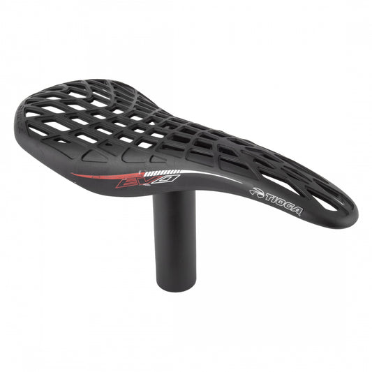 SADDLE TIOGA D-SPYDER EVO CARBON w/POST 27.2x78mm BK