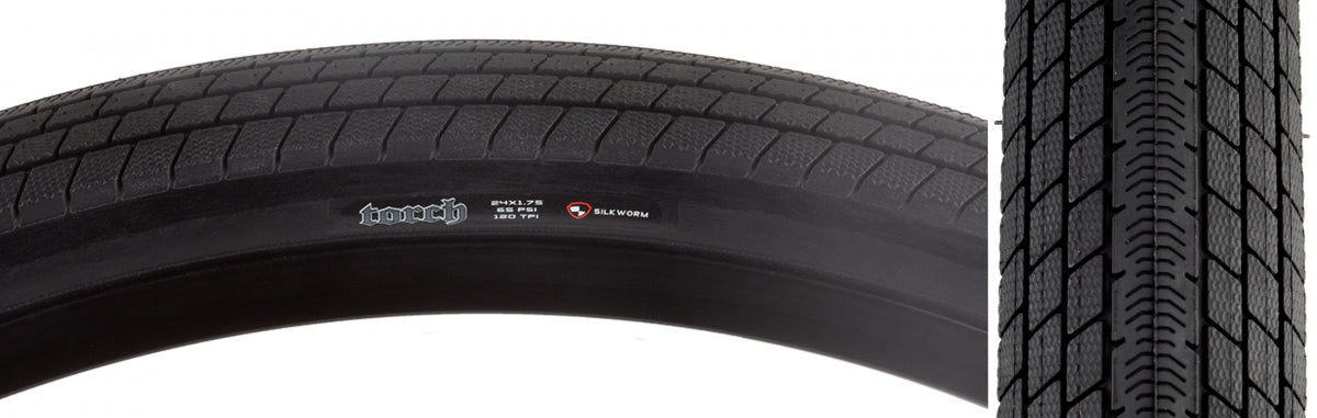 TIRE MAX TORCH 24x1.75 BK WIRE/120 DC/SS