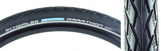 TIRE SWB MARATHON 26x1.75 PERF TWIN GN-GUARD BK/BK/REF ENDURANCE E50 WIRE