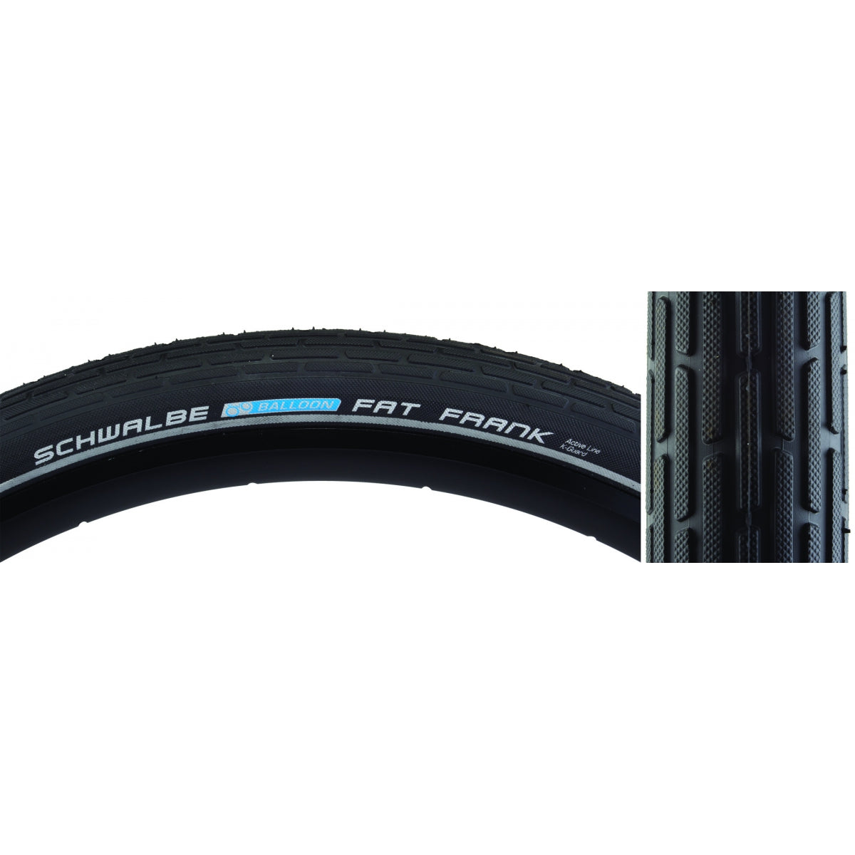 TIRE SWB FAT FRANK 26x2.35 ACTIVE LITE K-GUARD BK/BSK/REF SBC WIRE