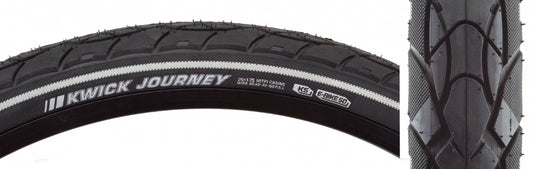 TIRE KEN KWICK JOURNEY SPORT 26x1.75 BK/BK/REF SRC/KS/60 WIRE 60psi E50