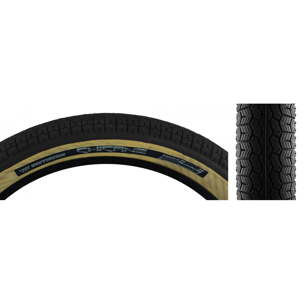 TIRE SE BIKES CHICANE 26x3.5 BK/TAN WIRE/72