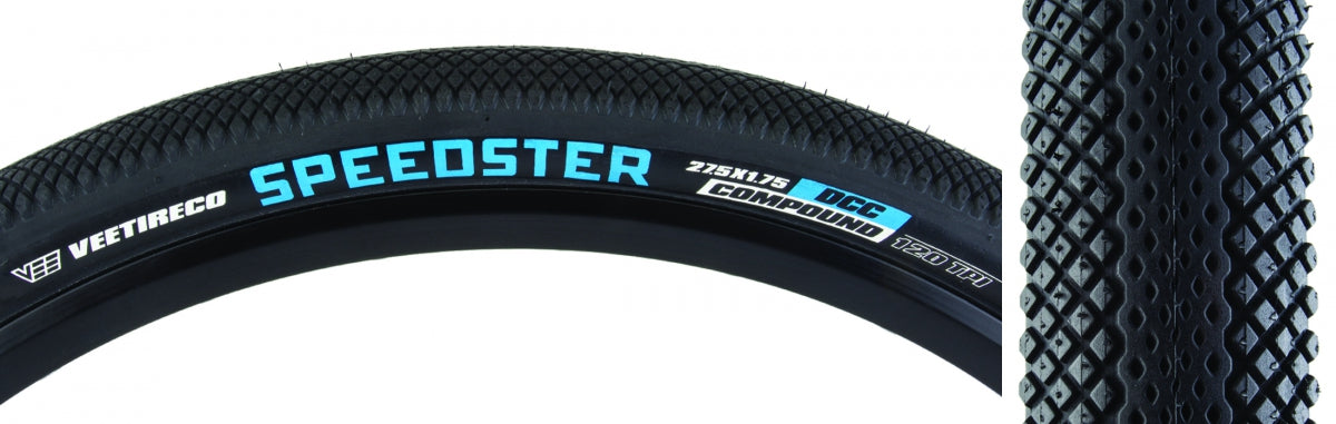 TIRE VEE SPEEDSTER 27.5x1.75 BK/BK FOLD/120/TLR/DCC/B-PROOF E25