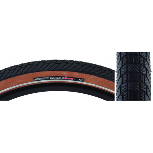 TIRE KEN KWICK SEVEN.5 SPORT 27.5x2.0 BK/BN/REF SRC/KS WIRE 50psi E25