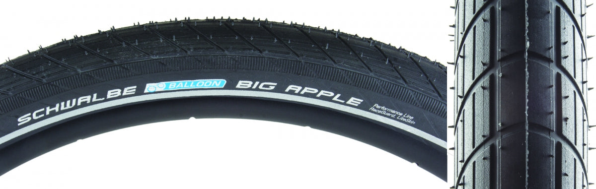 TIRE SWB BIG APPLE 700x50 (28x2.0) PERF LITE R-GUARD BK/BSK/REF ENDURANCE E25 WIRE