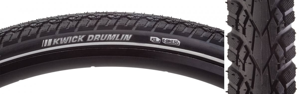 TIRE KEN KWICK DRUMLIN SPORT 700x45 BK/BK/REF SRC/KS/60 WIRE 80psi E50