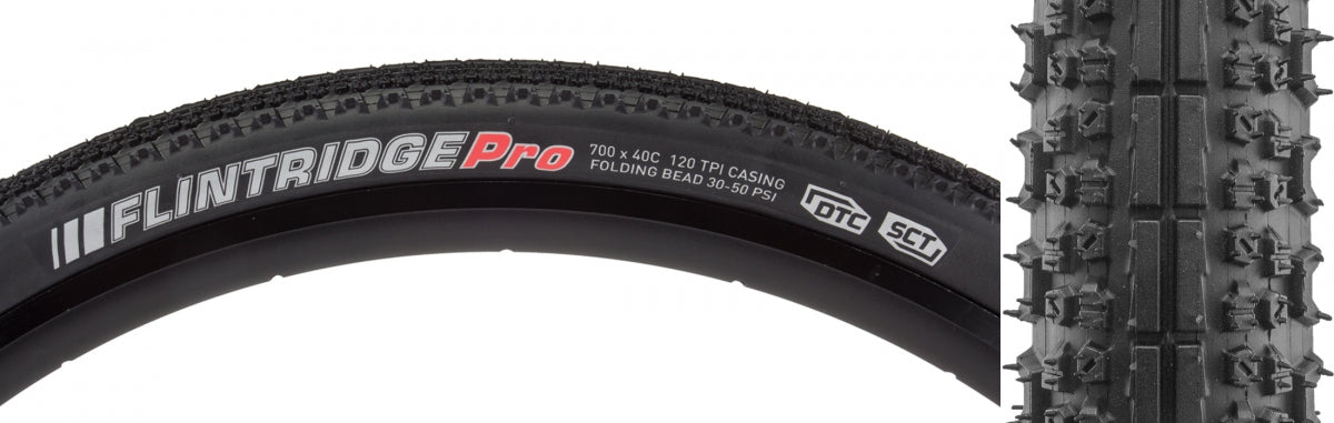 TIRE KEN FLINTRIDGE PRO 700x40 BK/BK/REF-HP DTC/GCT/TLR/120 FOLD 50psi