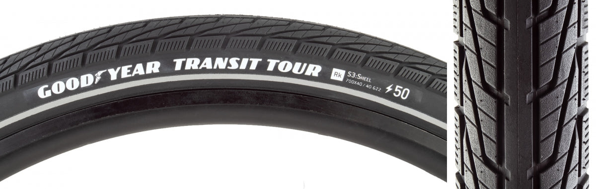 TIRE GOODYEAR TRANSIT TOUR S3 700x40 BK WIRE RFL/DYC/E50