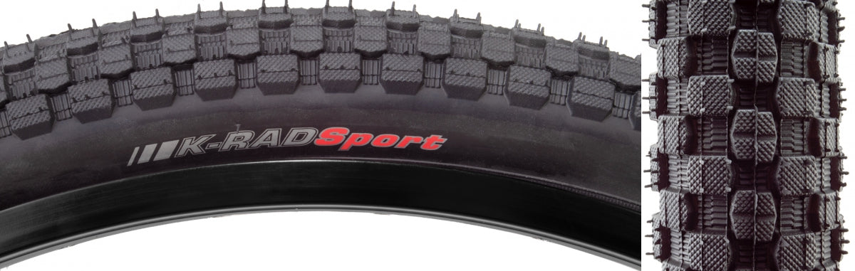 TIRE KEN K-RAD SPORT 24x1.75 BK/BK SRC/60 WIRE 65psi