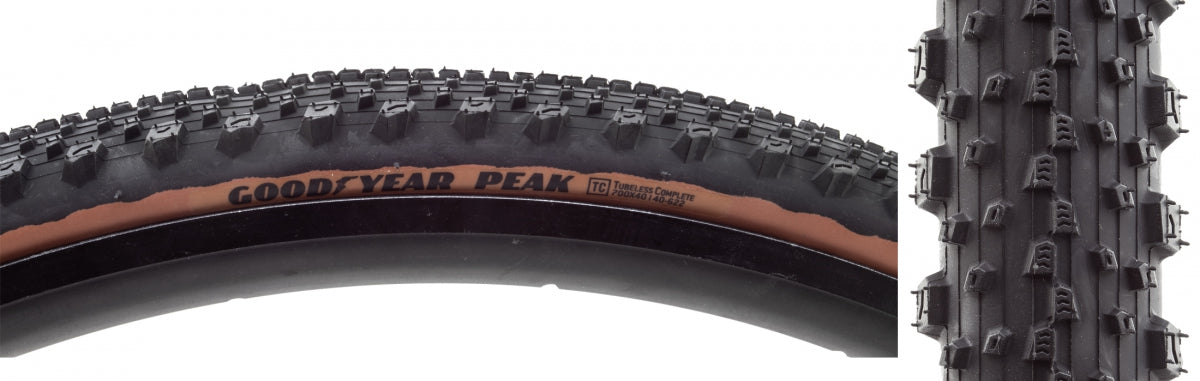 TIRE GOODYEAR PEAK ULTIMATE 700x40 BK/TAN FOLD TC/DAT/MWL/E25