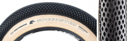 TIRE VEE SPEEDSTER 20x4.0 BK/TAN WIRE/26 ENDURO/OVER RIDE E50