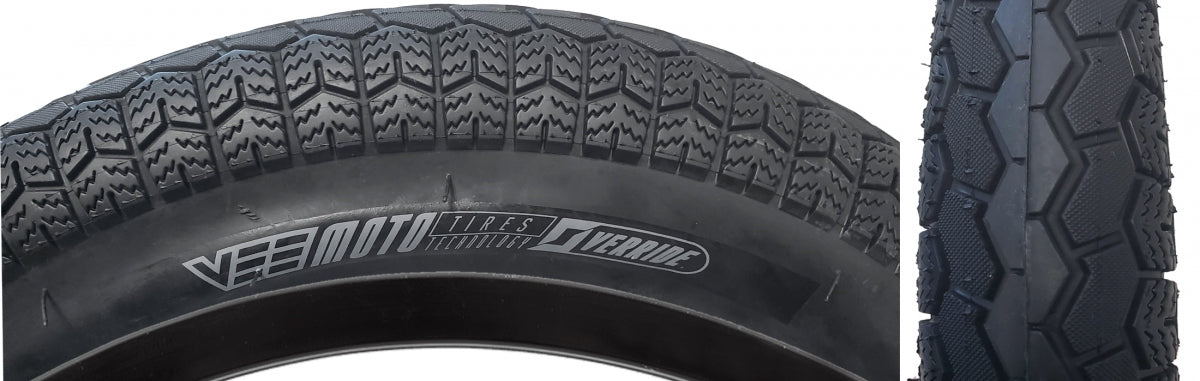 TIRE VEE CHICANE 20x4.0 BK/BK WIRE/26 ENDURO/OVER RIDE E50 8-20PSI