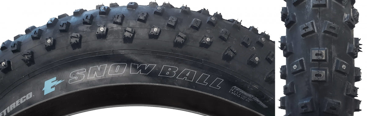 TIRE VEE SNOWBALL 20x4.0 BK/BK WIRE/26 ENDURO/OVER RIDE/STUD-120 E50 MAX36PSI