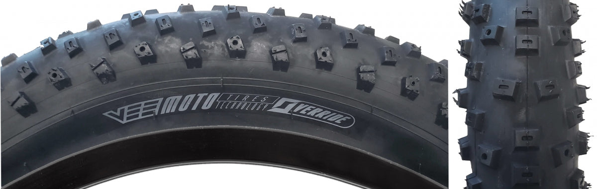 TIRE VEE SNOWBALL 20x4.0 BK/BK WIRE/26 PERF/OVER RIDE E50 MAX36PSI