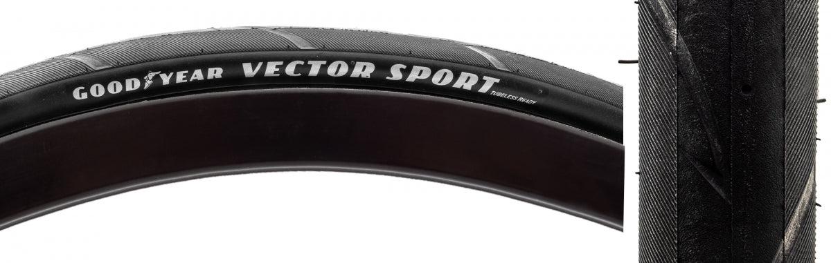 TIRE GOODYEAR VECTOR SPORT 700x28 BK FOLD TR/HP/DUAL/RSH