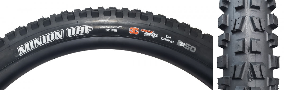 TIRE MAX MINION DHF 29x2.5 BK FOLD/60x23CG/DH/2PLY/TR/E50/WT