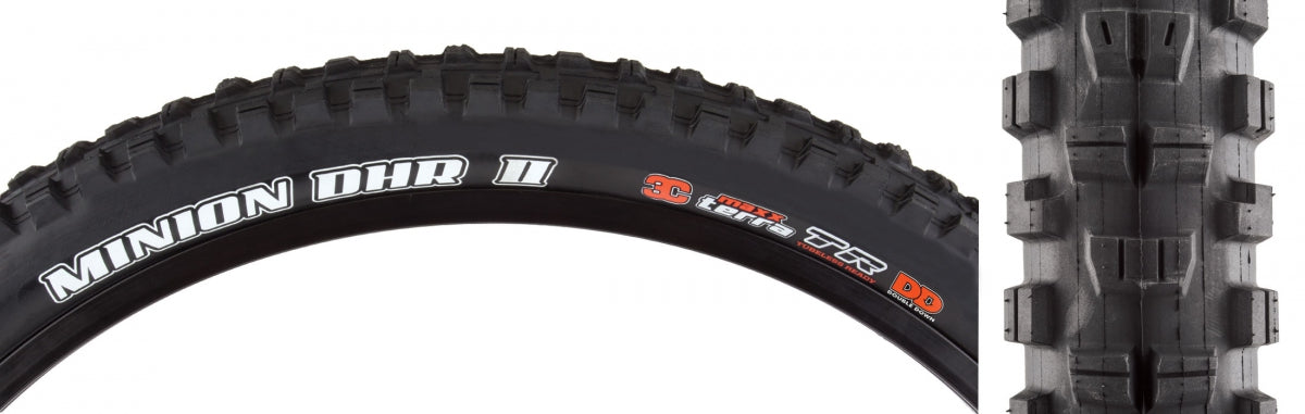 TIRE MAX MINION DHR II 27.5x2.6 BK FOLD/120x2 3CT/DD/TR