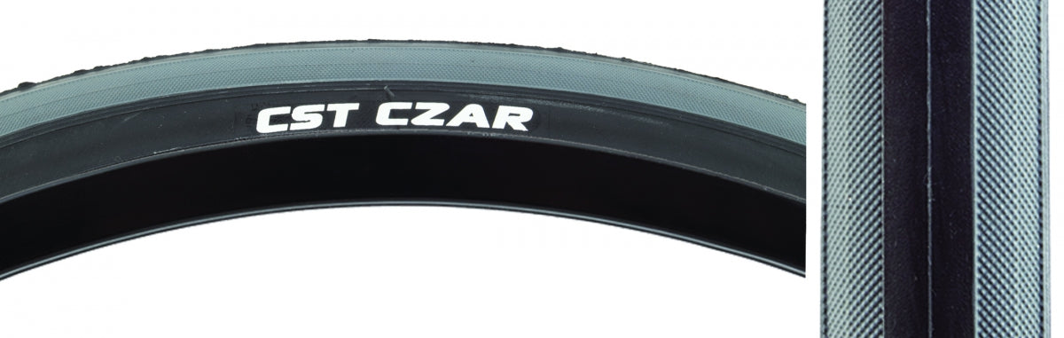 TIRE CSTP CZAR 700x23 BK/GY 120lb WIRE