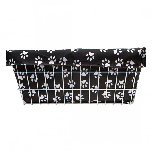 BASKET LINER C-CANDY TRIKE-XL PAW PRINT BK/WH