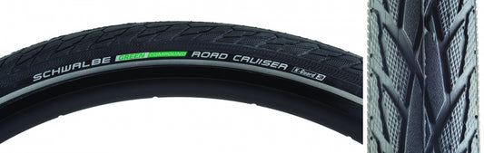 TIRE SCHWALBE ROAD CRUISER ACTIVE TWIN K-GUARD 24x1.75 BK/BSK GN-COMPOUND WIRE