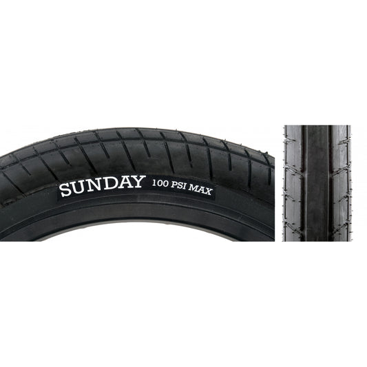 TIRE SUNDAY STREET SWEEPER J-SEELY 20x2.4 BK/BK WIRE